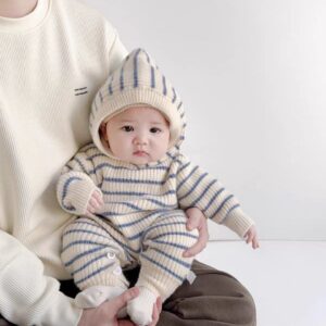 Stripe Hoodie Romper
