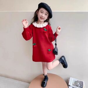Red Cherry Knit Dress