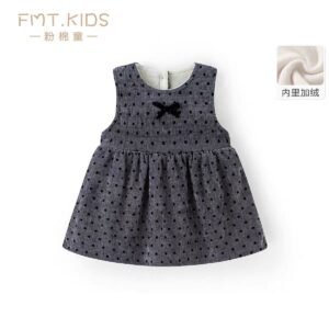 Grey Velvet Dot