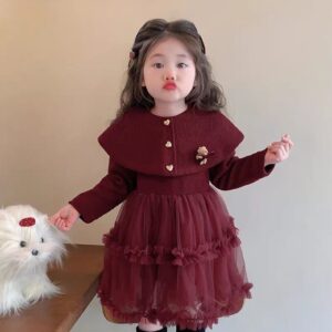 Cape tulle Dress