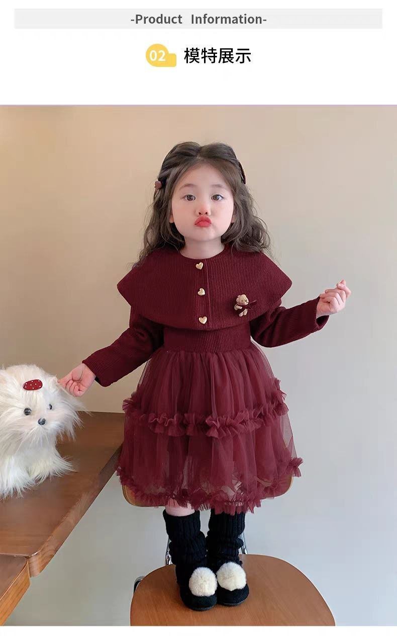 Cape tulle Dress